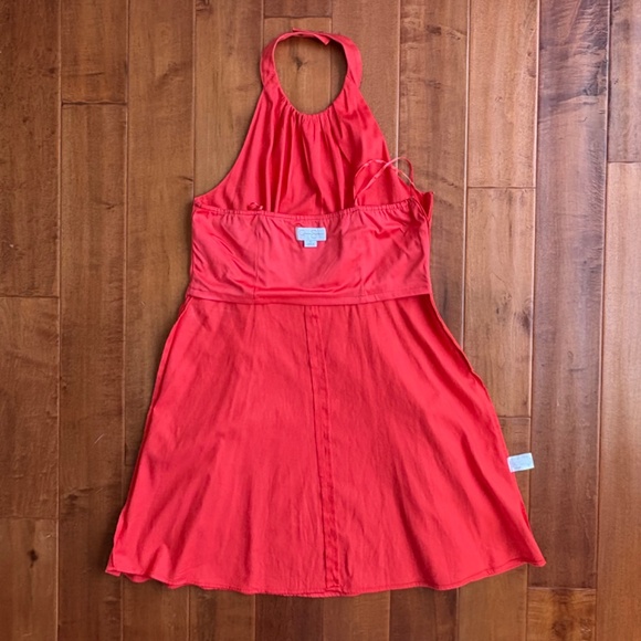 Jessica Simpson Orange Halter Mini Dress M - Picture 13 of 13